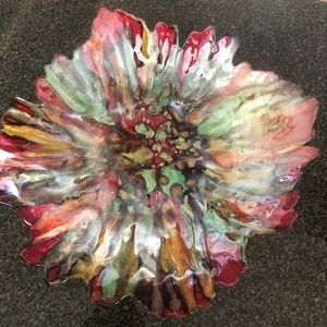Beautiful glass center piece bowl